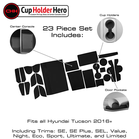 CupHolderHero for Hyundai Tucson 2016-2021