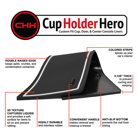 CupHolderHero for Tesla Model 3 Organizer Tray 2017-2019