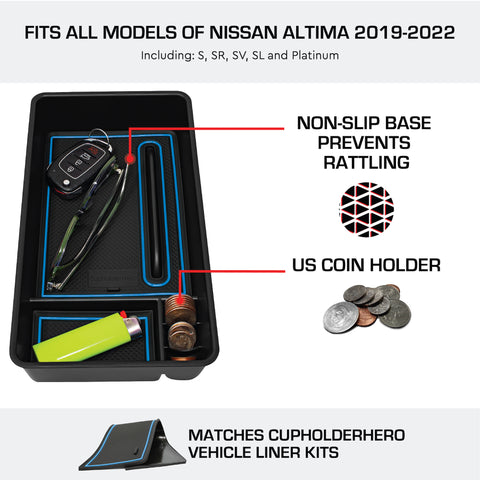 CupHolderHero for Nissan Altima Organizer Tray 2019-2022