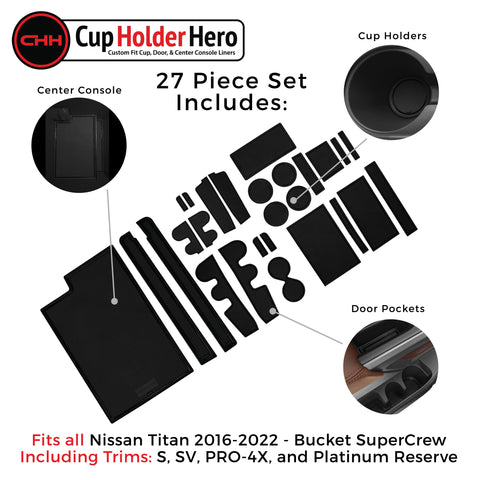 CupHolderHero for Nissan Titan 2016-2022